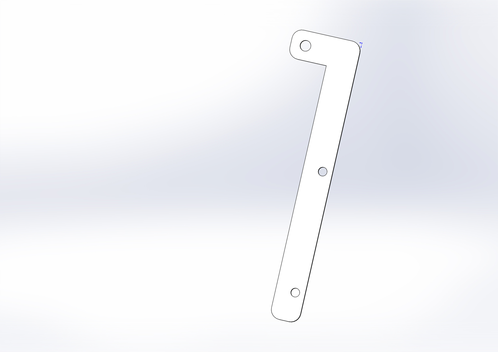 Arm flat 5mm SST f/Gate valve U152